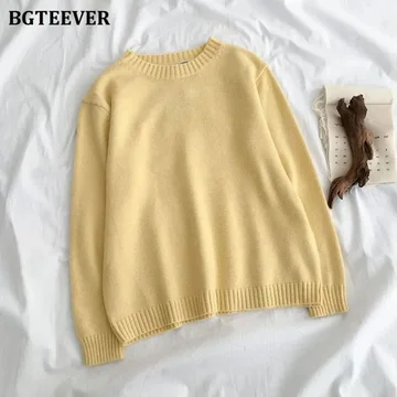 Базовый желтый свитер