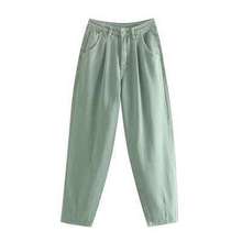 Бледно-зеленые джинсы slouchy