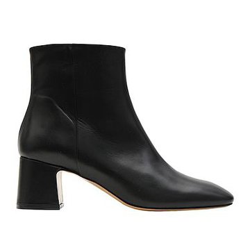 Черные полусапоги 8 BY YOOX LEATHER SQUARE TOE ANKLE BOOT
