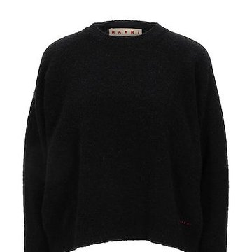 Черный свободный свитер MARNI