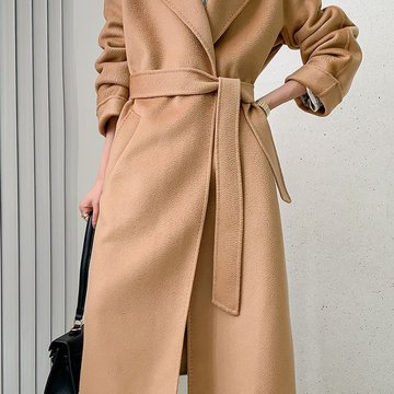 Длинное пальто-халат