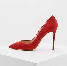 Красные замшевые туфли Casadei