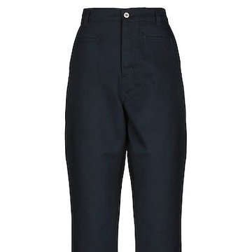 Укороченные темно-синие брюки LOEWE