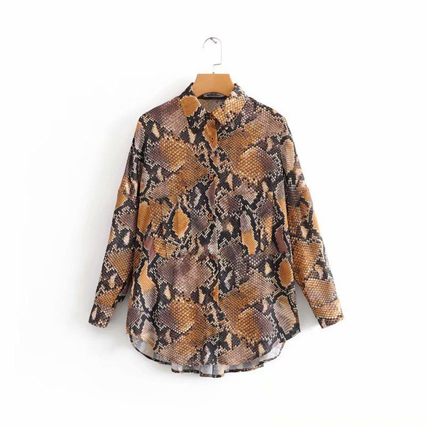 Блузка со змеиным узором 