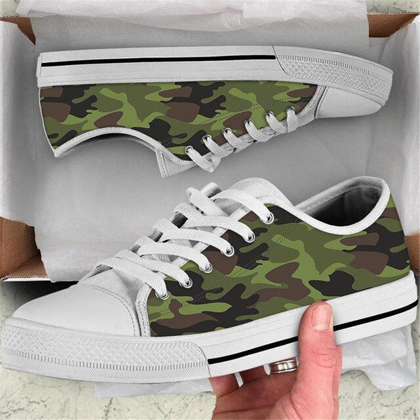 Кеды камуфляжным принтом