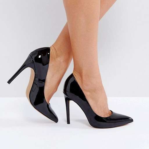 Туфли женские черные на каблуке