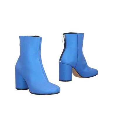 Неоновые голубые полусапоги MAISON MARGIELA
