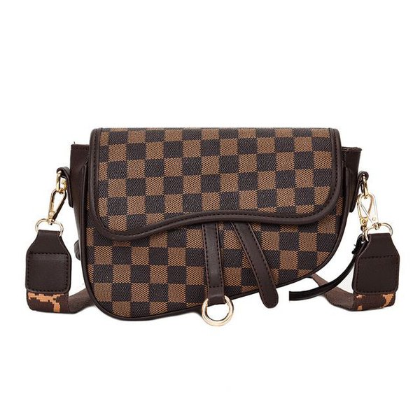 Сумка-седло в клетку