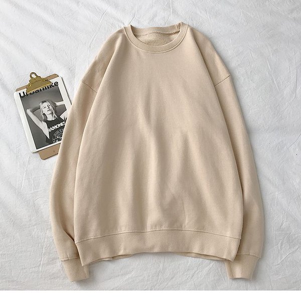 Светло-бежевый свитшот оверсайз