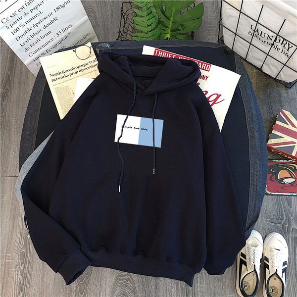 Женская толстовка с капюшоном и принтом 