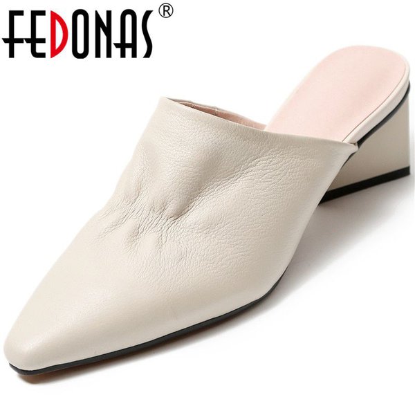 Женские босоножки-мюли без задника